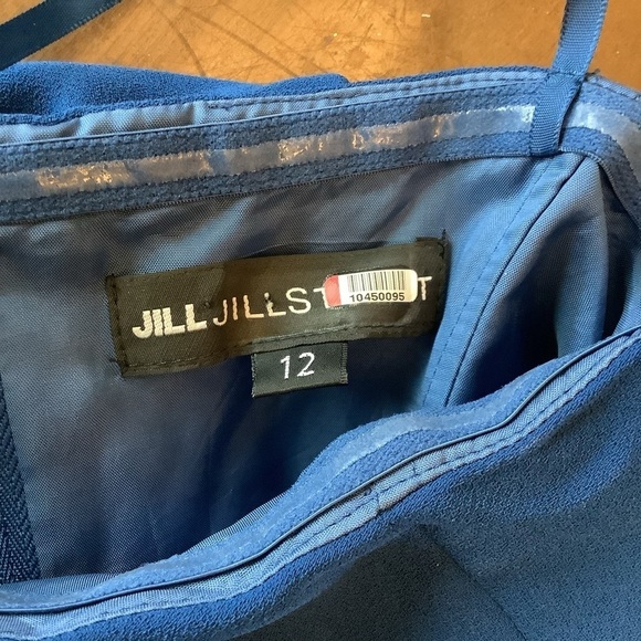 Jill Stuart Royal Blue Strapless Evening Gown Size 12 Formal Prom Mermaid Dress - Picture 11 of 13